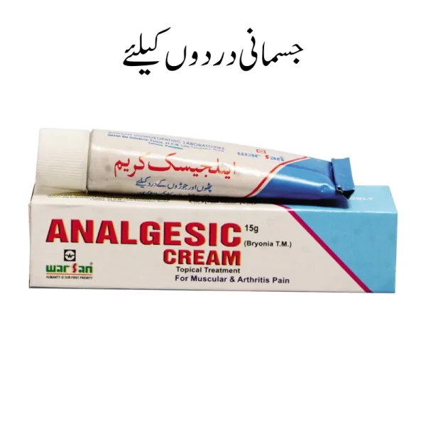 Analgesic Cream for Body Pain Relief