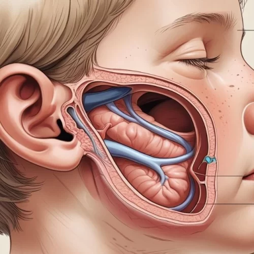 Homeopath consulting child for adenoid issue.