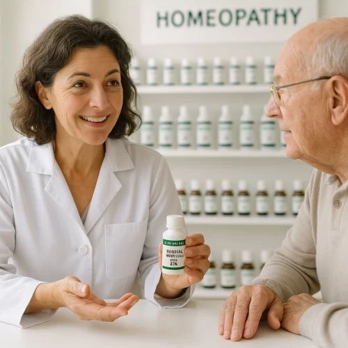 Elderly patient measuring blood pressure at home, symbolizing proactive hypertension management