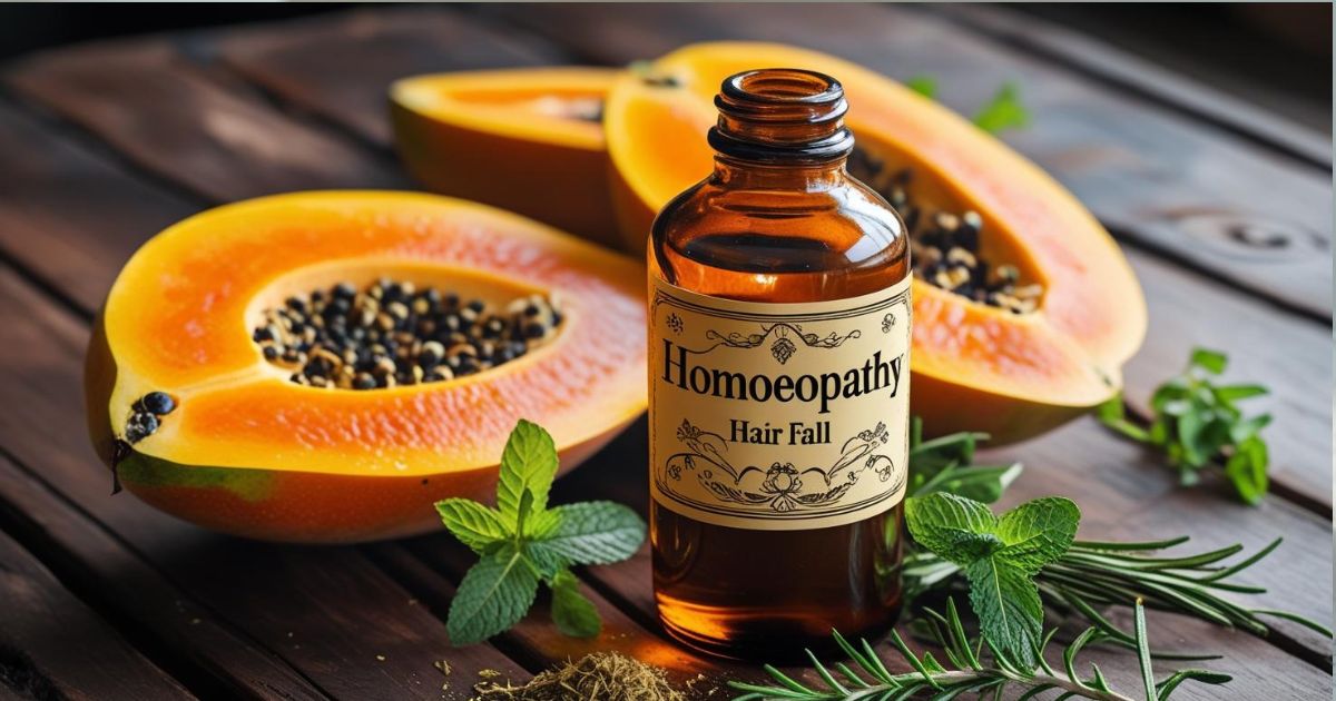 Homoeopathy and papaya for hair fall remedy