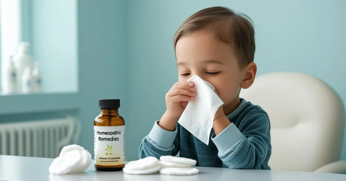 Homeopathic treatment for nose bleeds using natural remedies.