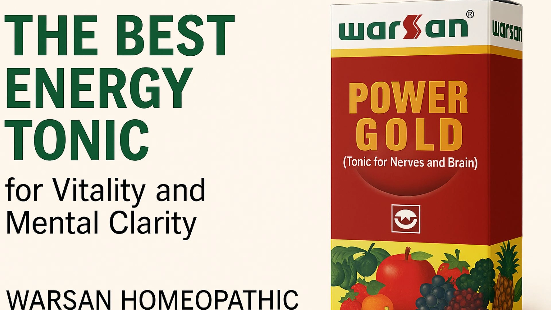 The best energy tonic by Warsan Homeopathic – boosts vitality, sharpens mental clarity, fights fatigue, and supports overall wellness