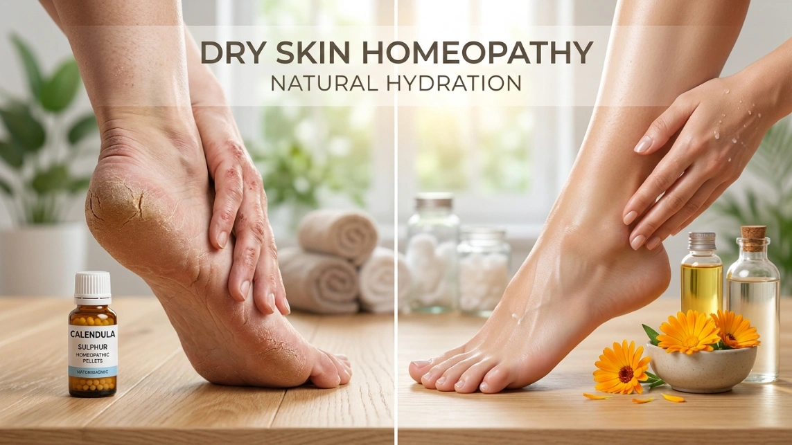 Homeopathic Treatment for Dry Skin & Cracked Heels