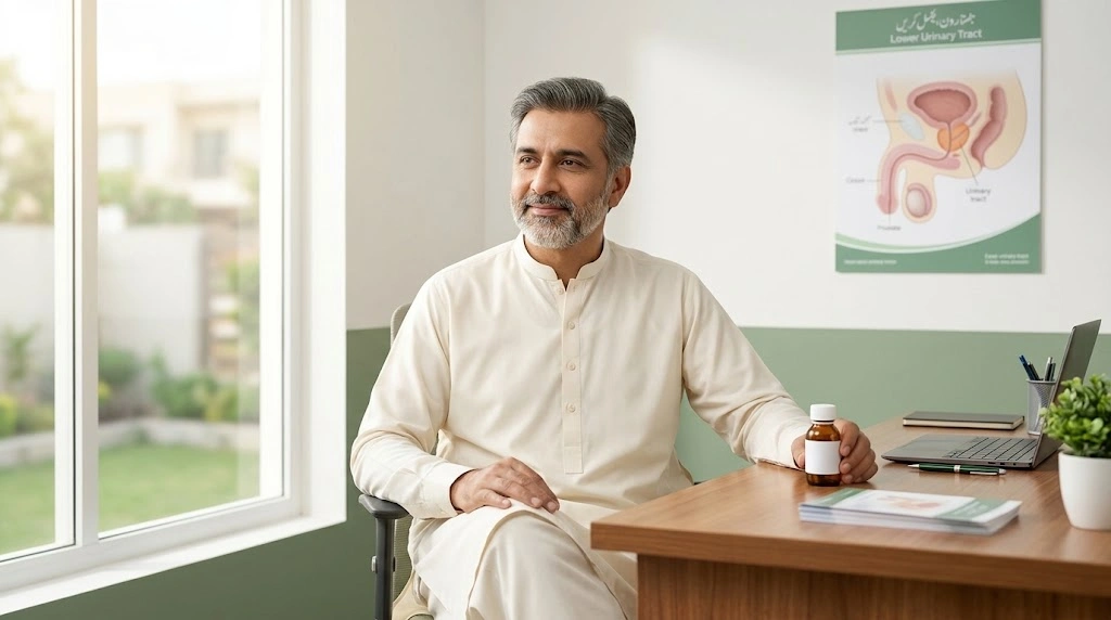 Prostate health after 40 with homeopathic support for Pakistani men