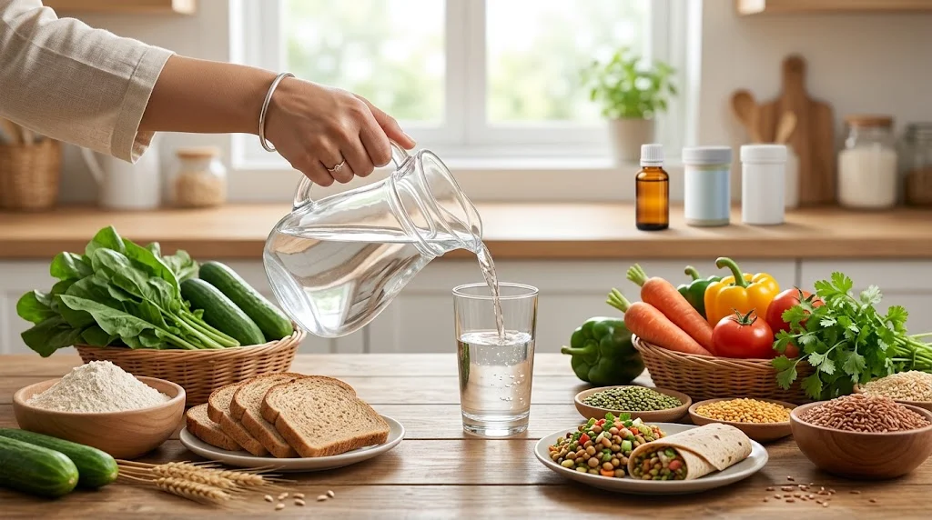 Homeopathic body detox remedies with healthy natural foods